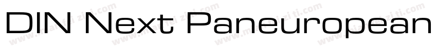 DIN Next Paneuropean W1G字体转换